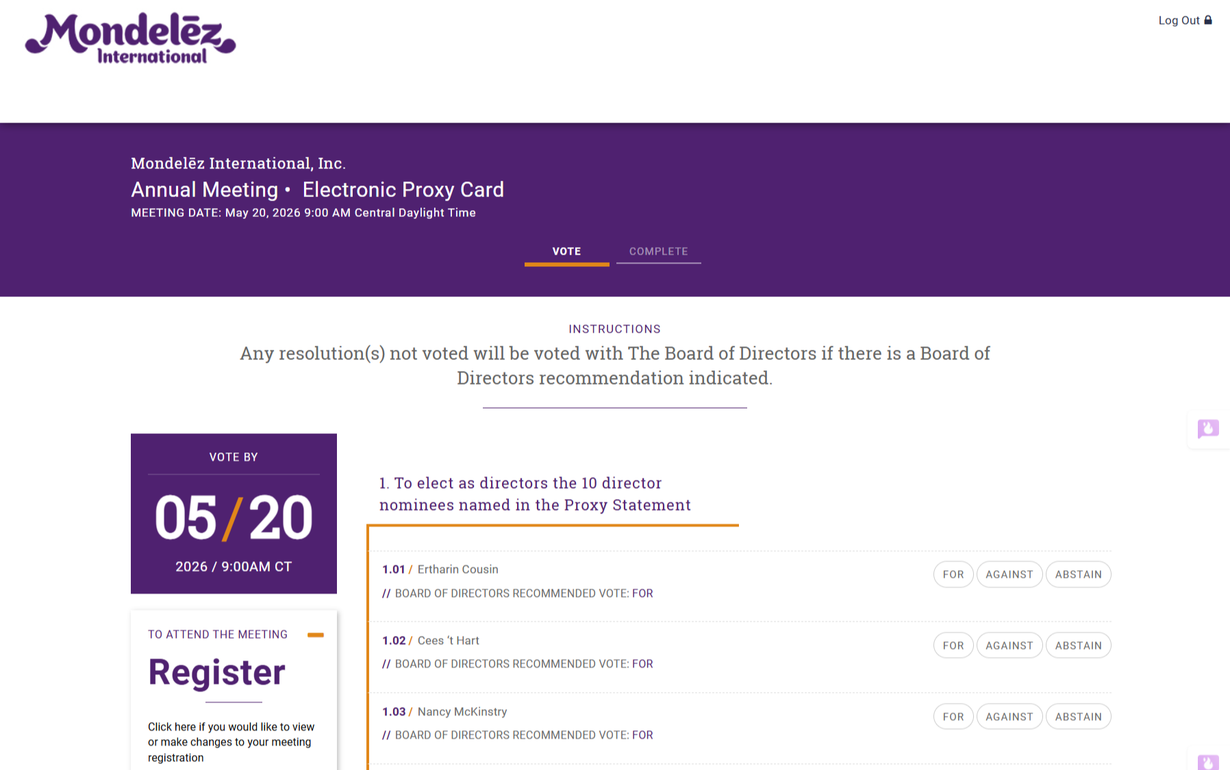vote site