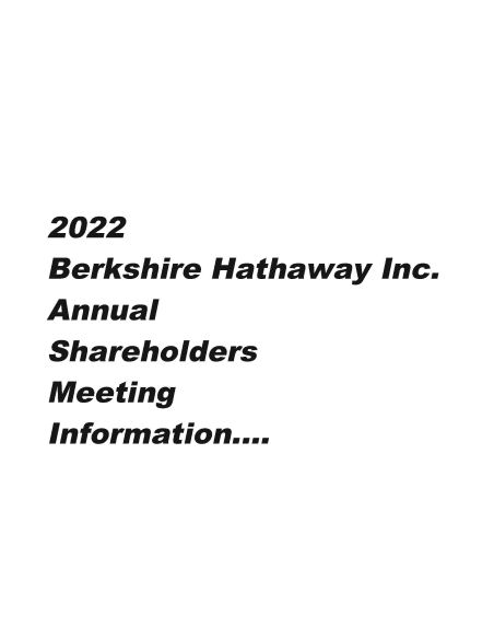 Annual Meeting Information